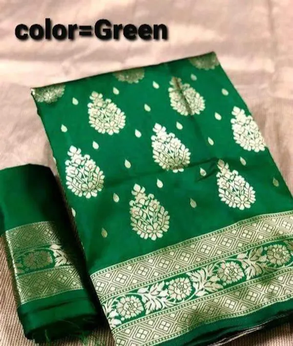 Green_Printed_Kanjivaram_Silk_Saree_with_Saree_Cover